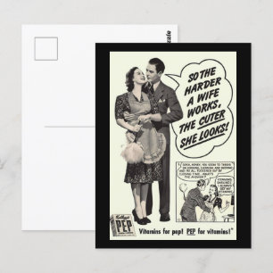 Hoe harder een vrouw werkt, hoe Schattige ze eruit Briefkaart