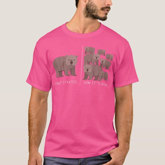 Hoe het begon, hoe het ging Wombat T-shirt (Voorkant)