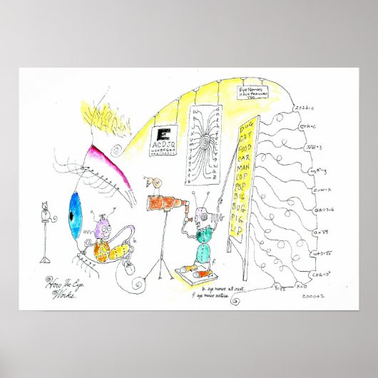Hoe het Oogbeeld werkt Poster (Voorkant)