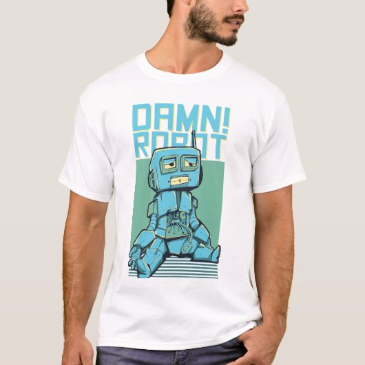 Hoe het T-shirt van de robot de stijl herdefinieer (Voorkant)