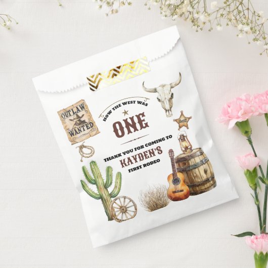 Hoe het Westen een eerste verjaardagsfeest was Bedankzakje (Gezegeld)