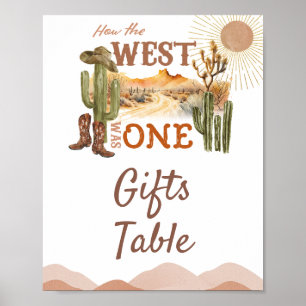 Hoe het Westen was een verjaardagscadeau Cowboy Gi Poster