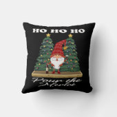 Hoe Ho Kerst Gnoom Giet de Merlot Kussen (Achterkant)