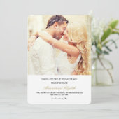 Hoe hou ik van het poëzie Romantic  script Save The Date (Staand voorkant)