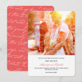 Hoe hou ik van het poëzie Romantic  script Save The Date (Voorkant / Achterkant)