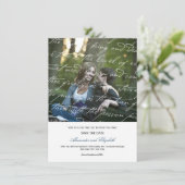 Hoe hou ik van het poëzie Romantic  script Save The Date (Staand voorkant)