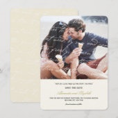 Hoe hou ik van het poëzie Romantic script Save The Date (Voorkant / Achterkant)