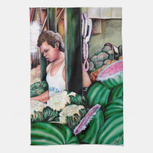 Hoe hou je van die meloenen? theedoek