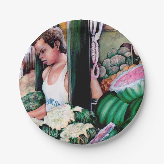 Hoe hou je van die Melons? Papieren Bordje (Voorkant)