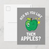 Hoe hou je van hun appels? briefkaart (Voorkant / Achterkant)