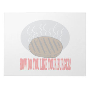Hoe hou je van je Burger? Notitieblok