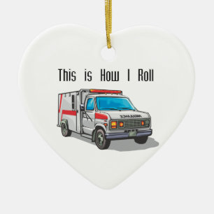 Hoe ik ambulance rijd keramisch ornament