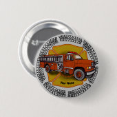 Hoe ik de brandweerman van de brandweer rol ronde button 5,7 cm (Voorkant /achterkant)