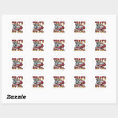 Hoe ik de brandwonden kan rollen ronde sticker (Vel)