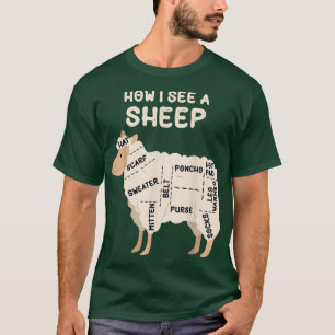 Hoe ik een schaap met schimmels zie, Lover Yarn Wo T-shirt