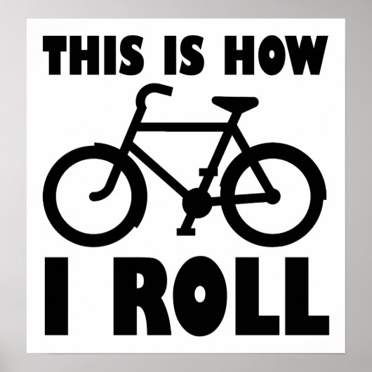 Hoe ik fiets Grappige Poster (Voorkant)
