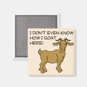 Hoe ik hier geiten Grappige koelkastmagneet Koelka Magneet (Voorkant / Achterkant)
