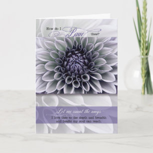Hoe Ik Hou Van Jou Botanische Lavendel Valentijnsk Feestdagen Kaart