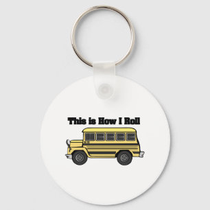Hoe ik kan draaien (schoolbus) sleutelhanger
