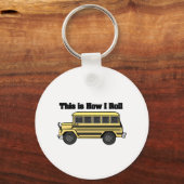 Hoe ik kan draaien (schoolbus) sleutelhanger (Voorkant)