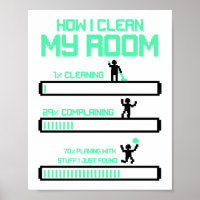 Hoe ik mijn kamer schoonmaak, hinder