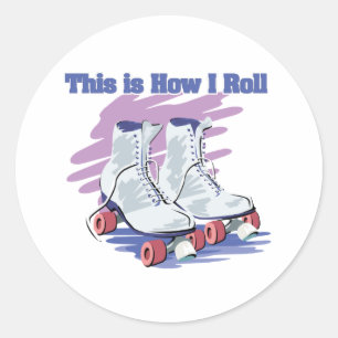 Hoe ik rol (Schaatsen) Ronde Sticker