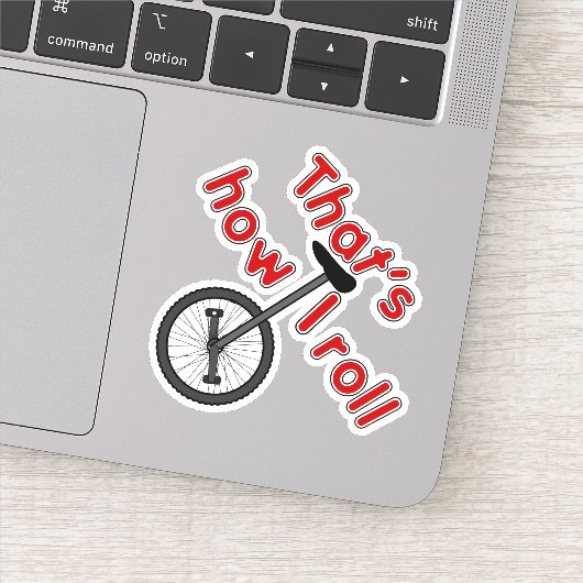 Hoe ik rol - Unicycle Sticker (Detail)