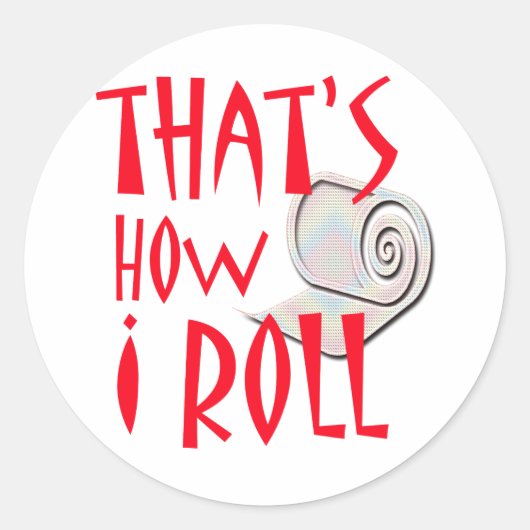 Hoe ik Roll Ronde Sticker (Voorkant)