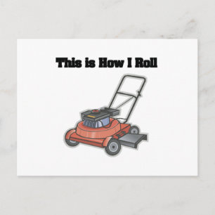 Hoe ik rolt (Lawn Mover) Briefkaart