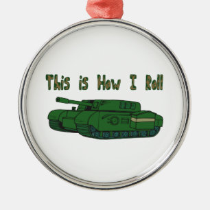 Hoe ik rolt (militaire tank) metalen ornament