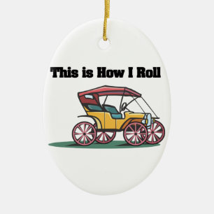 Hoe ik rolt (ouderwetse buggy/auto) keramisch ornament