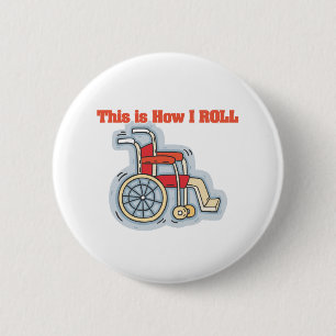 Hoe ik rolt (rolstoel) ronde button 5,7 cm