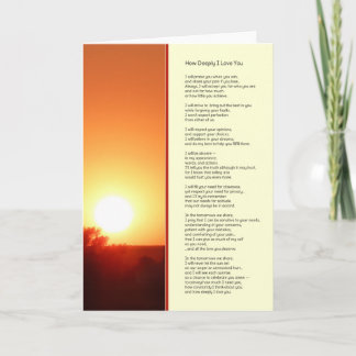 Hoe intens ik van je hou... kaart