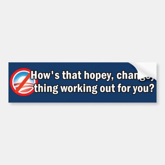 Hoe is die Hopey Changey Thing Bumpersticker? Bumpersticker (Voorkant)