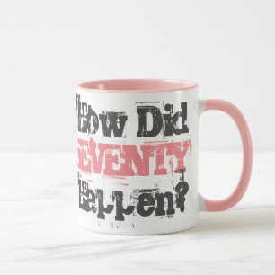 Hoe is er 70 gebeurd? - Mok met tweetone koffie
