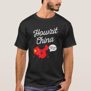 Hoe is het China Kaart Zuid-Afrika Papa grap 1 T-shirt