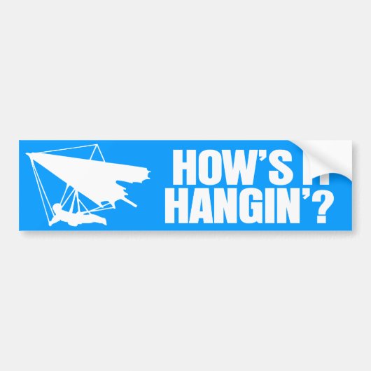 Hoe is het Hanging? Bumpersticker (Voorkant)