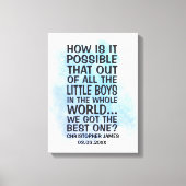 Hoe is het mogelijk dat van al die kleine jongens canvas afdruk (Voorkant)