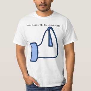 Hoe Italianen van Facebook houden - vaffanculo ges T-shirt