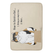 Hoe je een kat vangt badmat (Voorkant Verticaal)