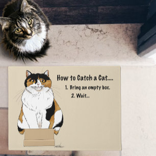 Hoe je een kat vangt deurmat