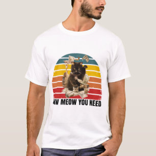 hoe je geld nodig hebt - gangsta cat t-shirt