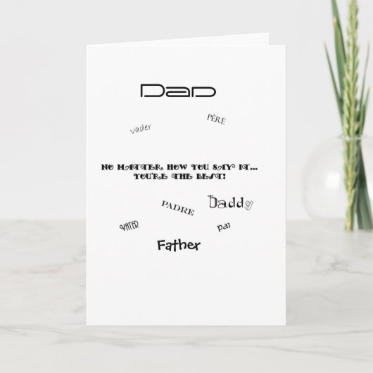 Hoe je het ook zegt kaart (Voorkant)