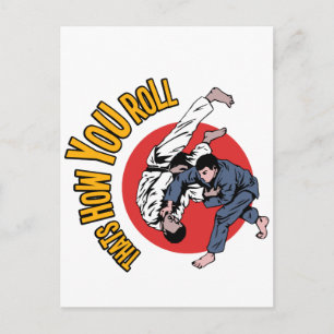 Hoe je rolt briefkaart