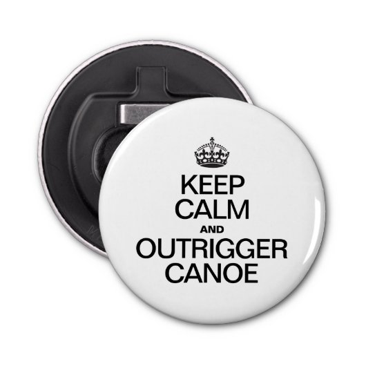 HOE KALM EN OUTRIGGER CANOE BEHOUDEN BUTTON FLESOPENER (Voorkant)