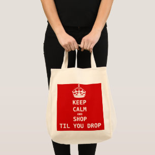 HOE KALM EN SHOP TIL U DROP TOTE BAG