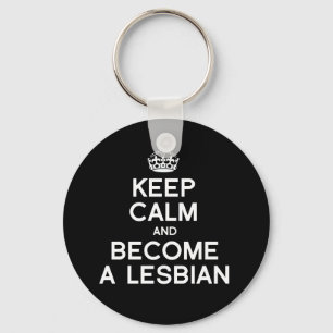 HOE KALM WORDT EN EEN LESBIAN - WITTE -.png Sleutelhanger
