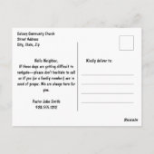 Hoe kan ik bidden voor de kerk direct mail briefkaart (Achterkant)