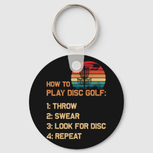 Hoe kan ik de Golf-schijf Golf Golfing-speler afsp Sleutelhanger