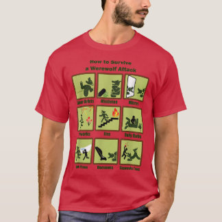 Hoe kan ik een wolvenaanval overleven? t-shirt